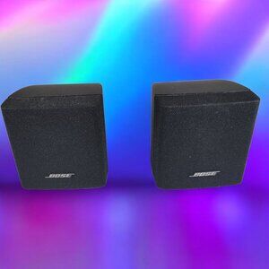 Bose Acoustimass Double Cube Speakers Black For Home Theater Surround Sound